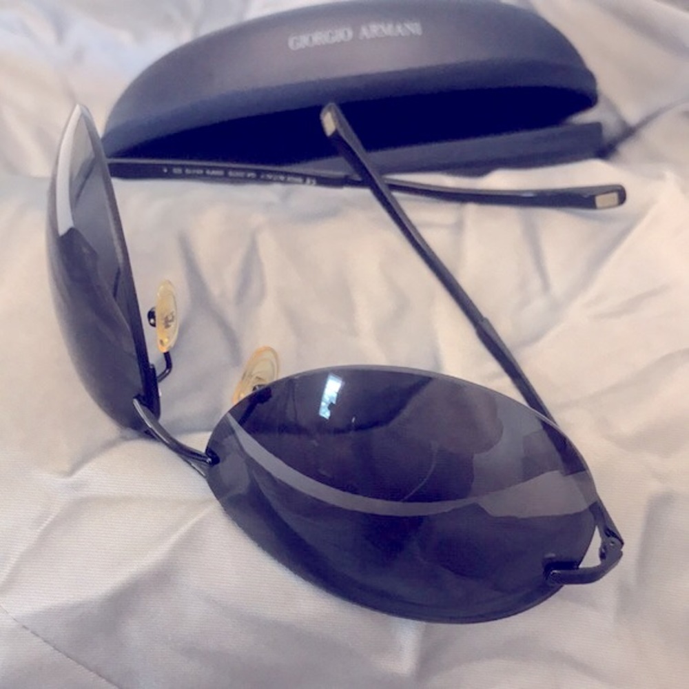 Giorgio Armani Mens Sunglasses Black - Picture 5 of 7